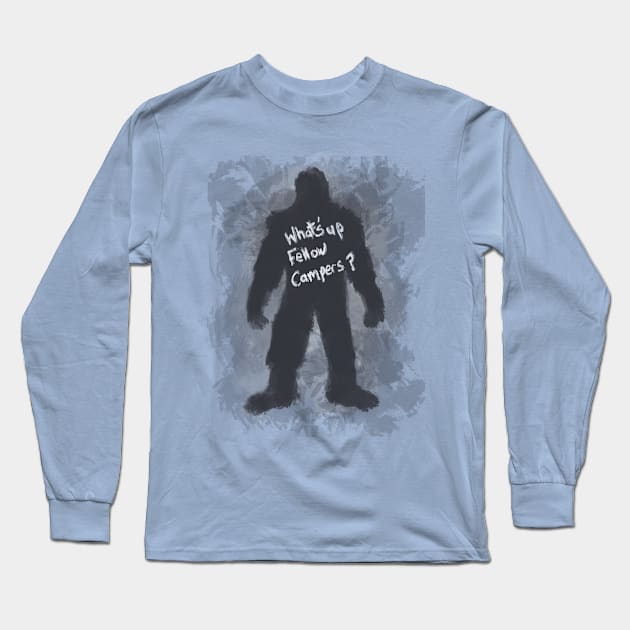 Bigfoot wants to hangout Long Sleeve T-Shirt by Jldigitalcreations